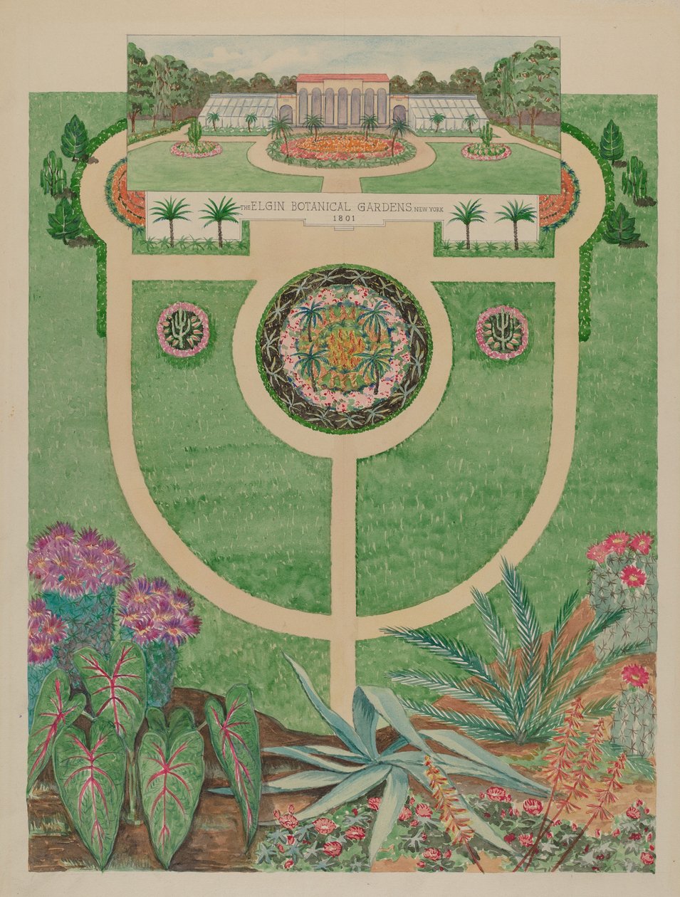 Jardins Botânicos de Elgin, c. 1936. de Tabea Hosier
