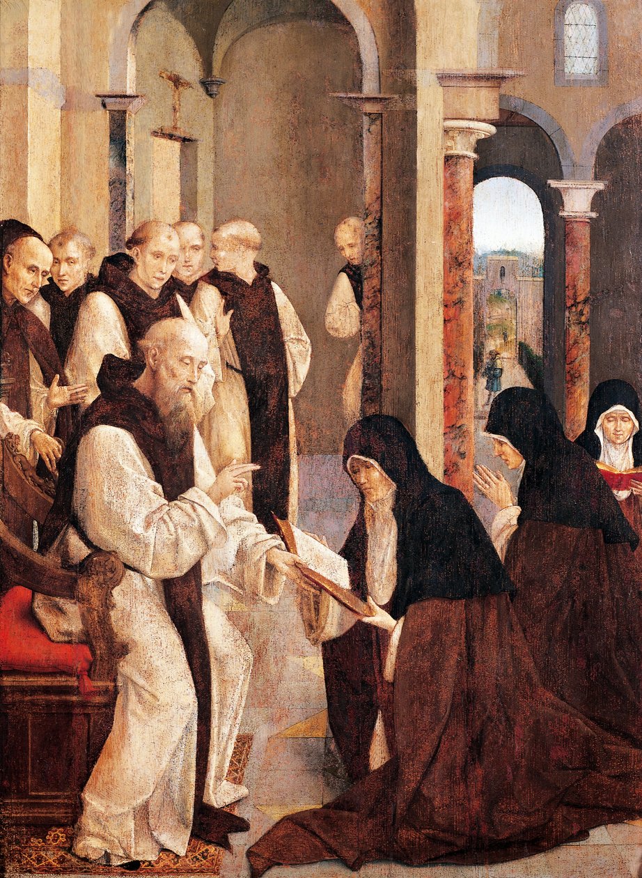 São Jerônimo, Santa Paula e Santa Eustoquia, de Frey Carlos (ativo 1517-1535) de Taborda Vlame Frey Carlos