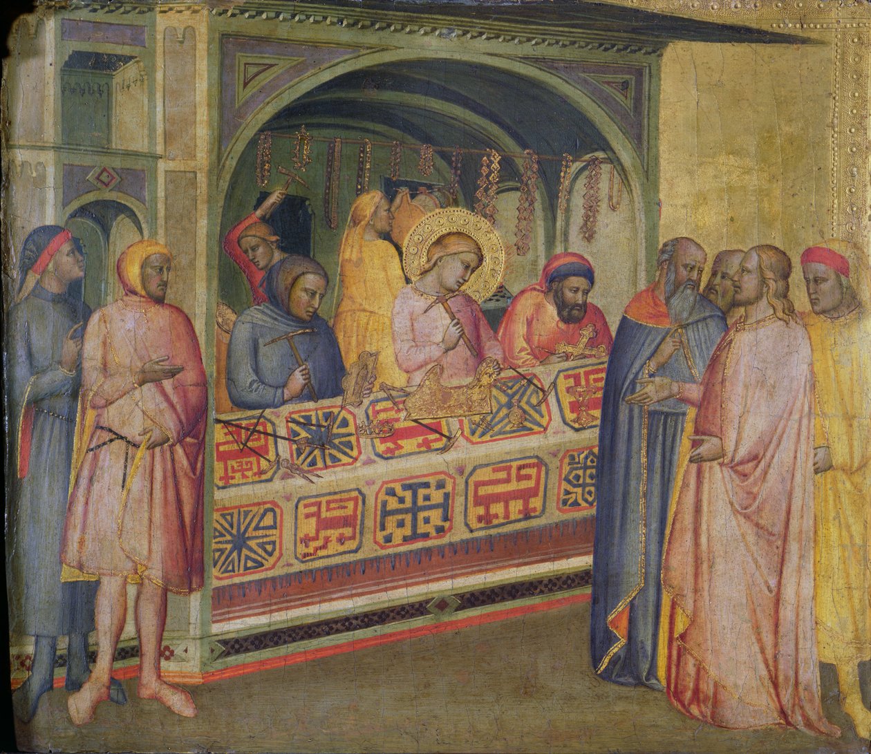 St. Eloi na oficina de ourives de Taddeo Gaddi