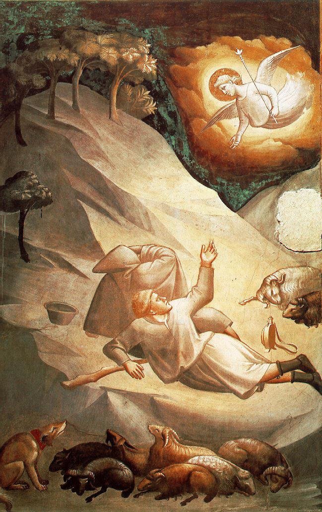 O anúncio angelical aos Sheperds de Taddeo Gaddi
