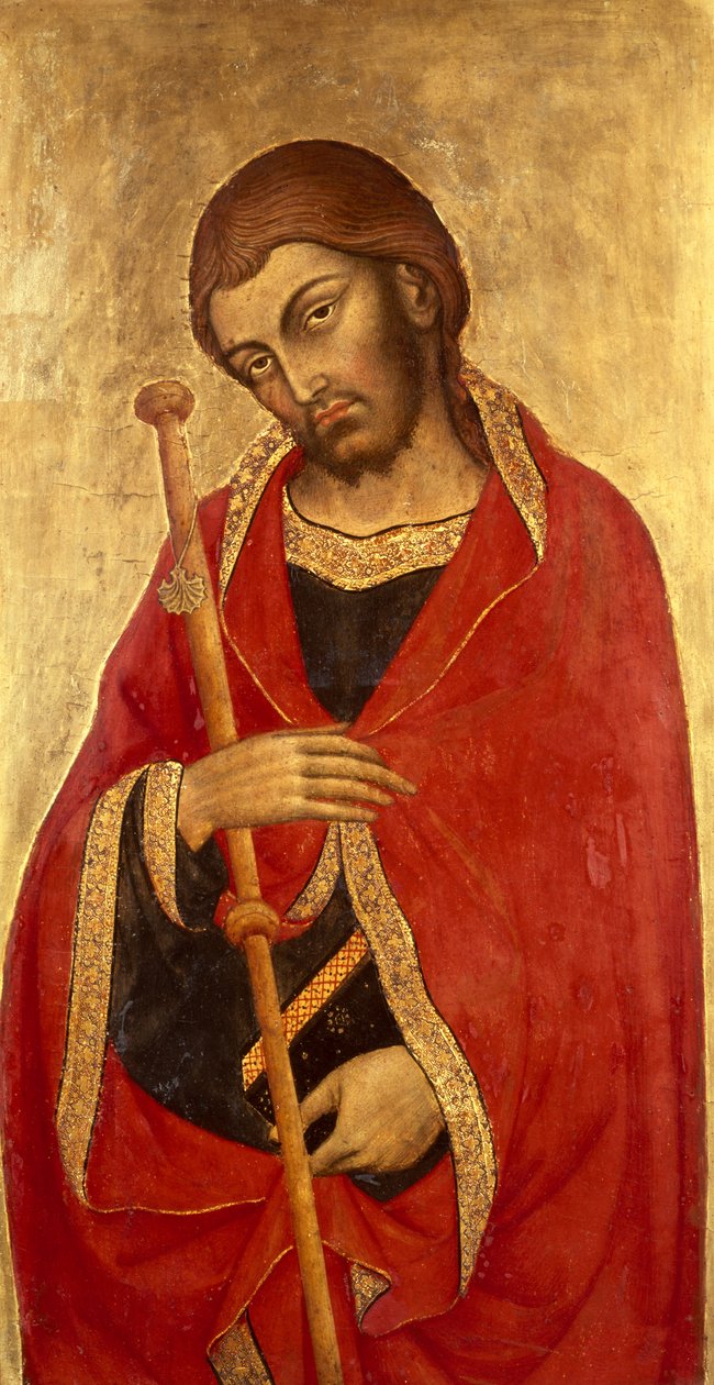 São Tiago, o Grande (tempera e folha de ouro no painel) de Taddeo di Bartolo