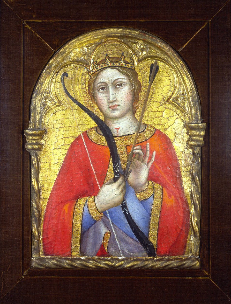 Santa Úrsula (têmpera no painel térreo de ouro) de Taddeo di Bartolo