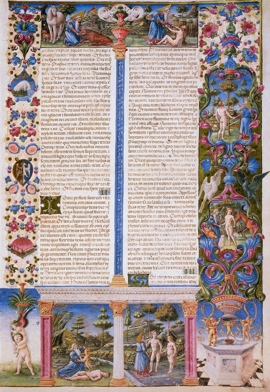 Livro de Gênesis, primeiro volume da Bíblia de Borso d