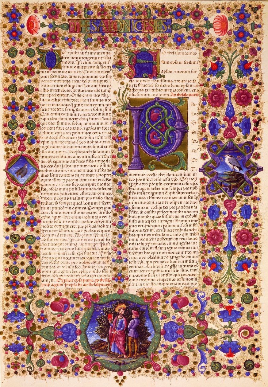 Segunda carta de Paulo aos Tessalonicenses, do Volume II da Bíblia de Borso d