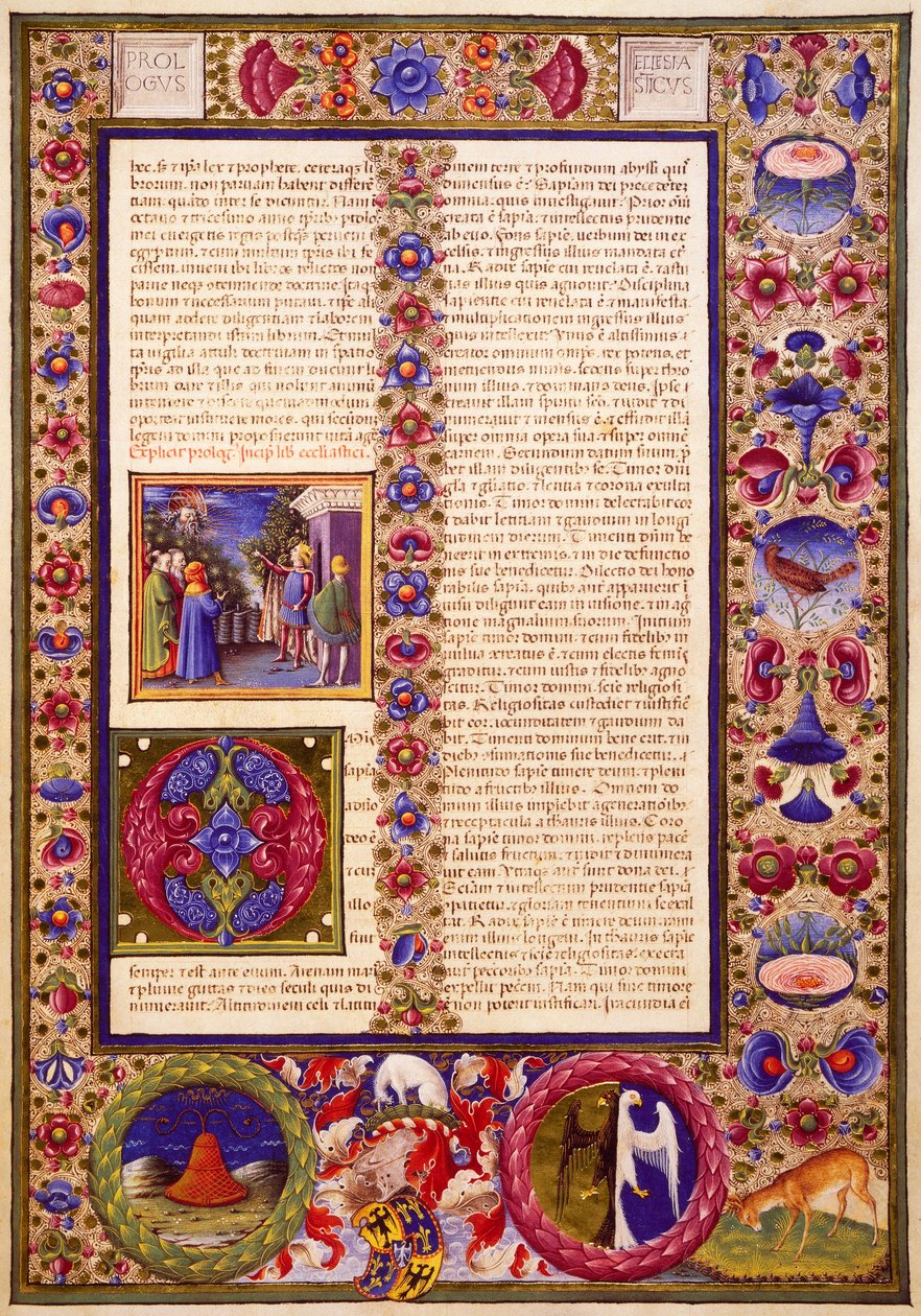 O Livro de Sirach, do Volume I da Bíblia de Borso d