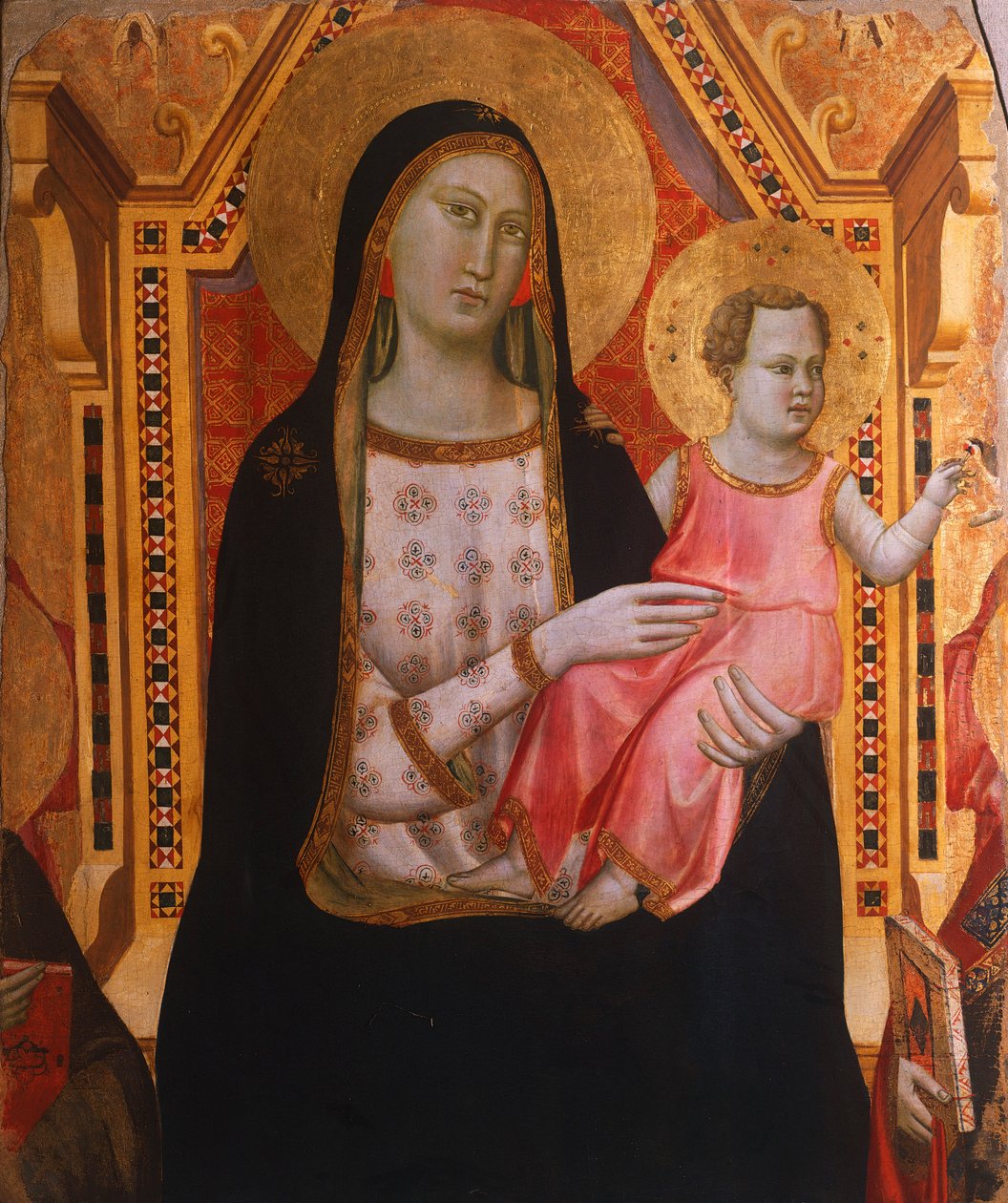 Madonna with Child, por Taddeo Gaddi (ativo de 1322 a 1366) de Taddeo Gaddi