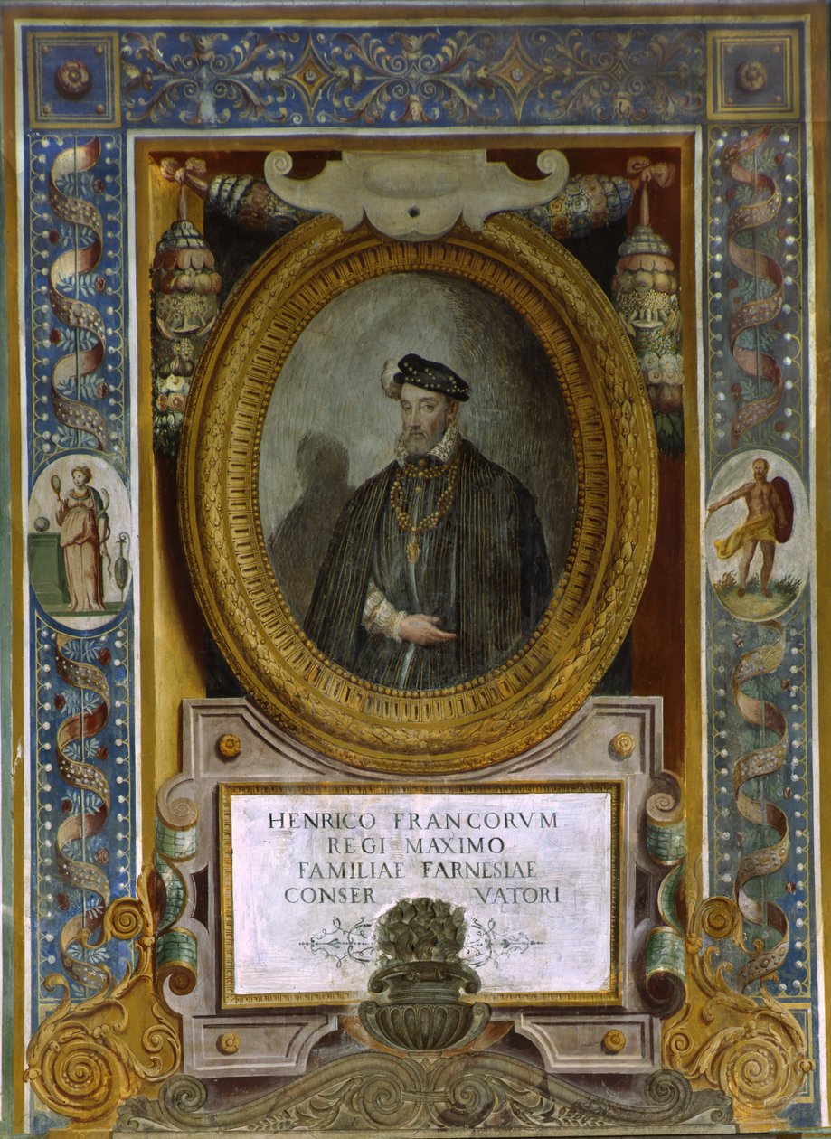 Retrato de Henrique II da França de Taddeo Zuccari