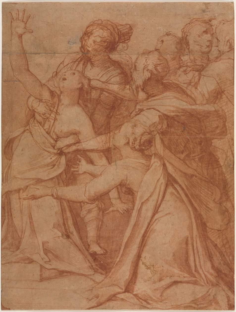 Um milagre de São Filipe Benizzi: a cura de uma mulher demoníaca, c. 1557 de Taddeo Zuccari