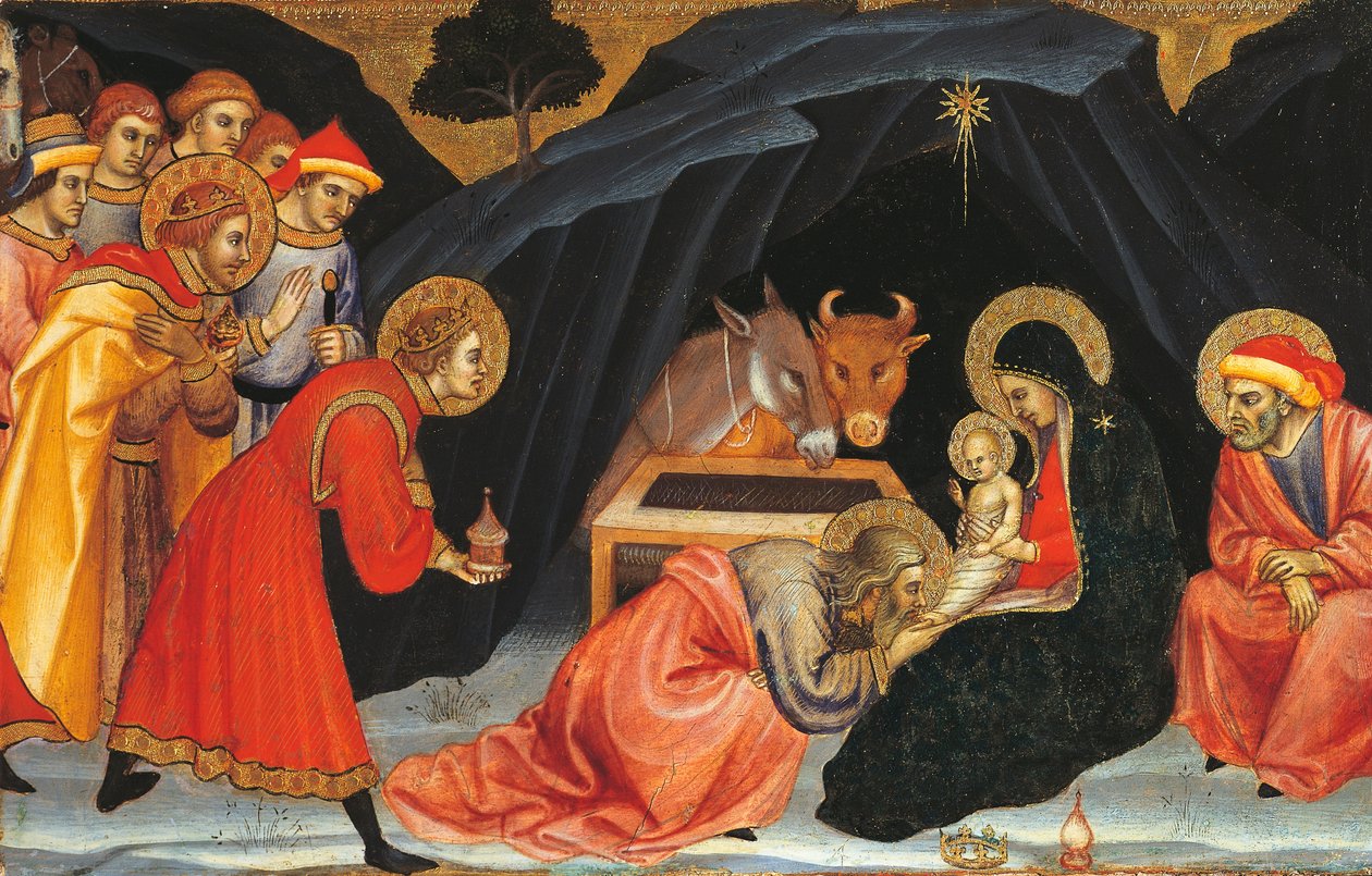 Adoração dos Magos, por Taddeo di Bartolo (ca 1363-1422) de Taddeo di Bartolo