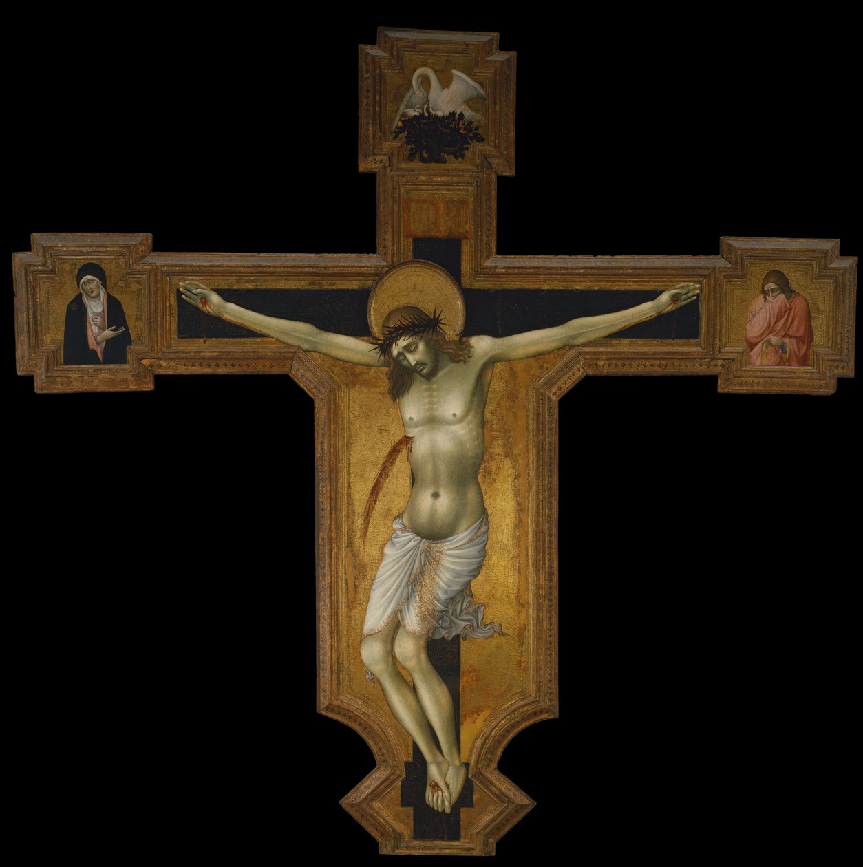 Cristo na cruz, c.1420 (pintura sobre madeira) de Taddeo di Bartolo