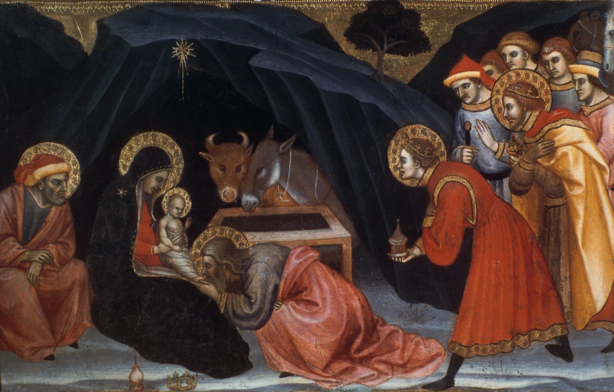 Epifania, final do século XIV e XV de Taddeo di Bartolo