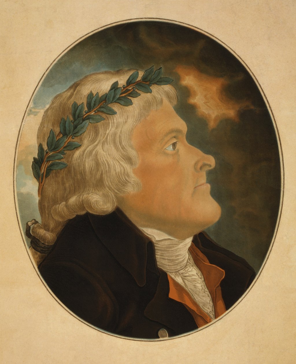 Thomas Jefferson, gravado por Michael Sokolnicki (1760-1816) (aquatint) de Tadeusz Kosciuszko