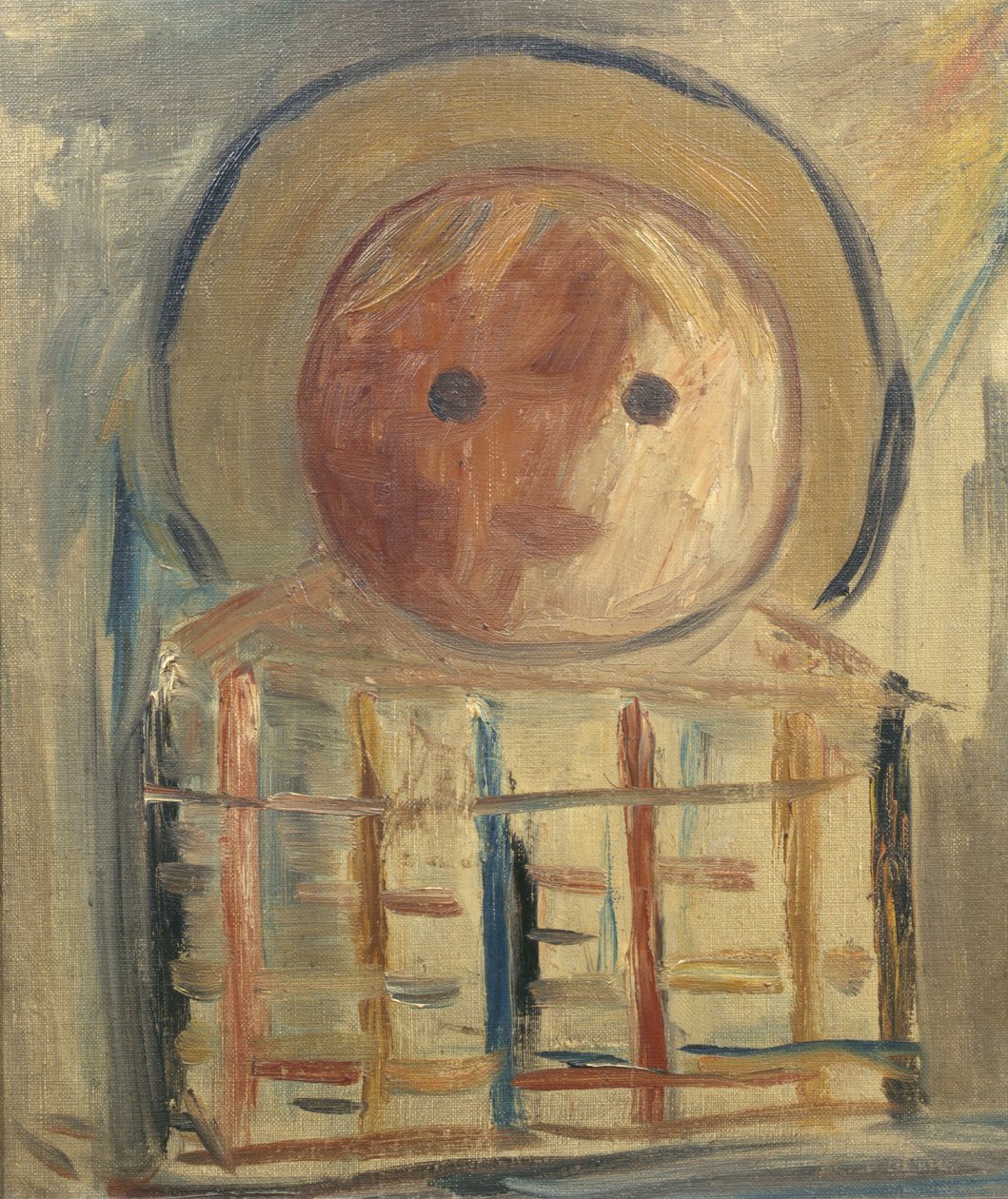 Cabeça imaginária de um infante, c.1925-32 de Tadeusz Makowski