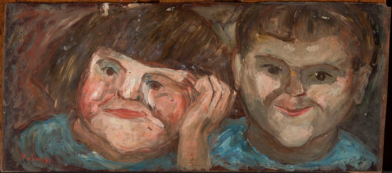 Duas crianças de Tadeusz Makowski