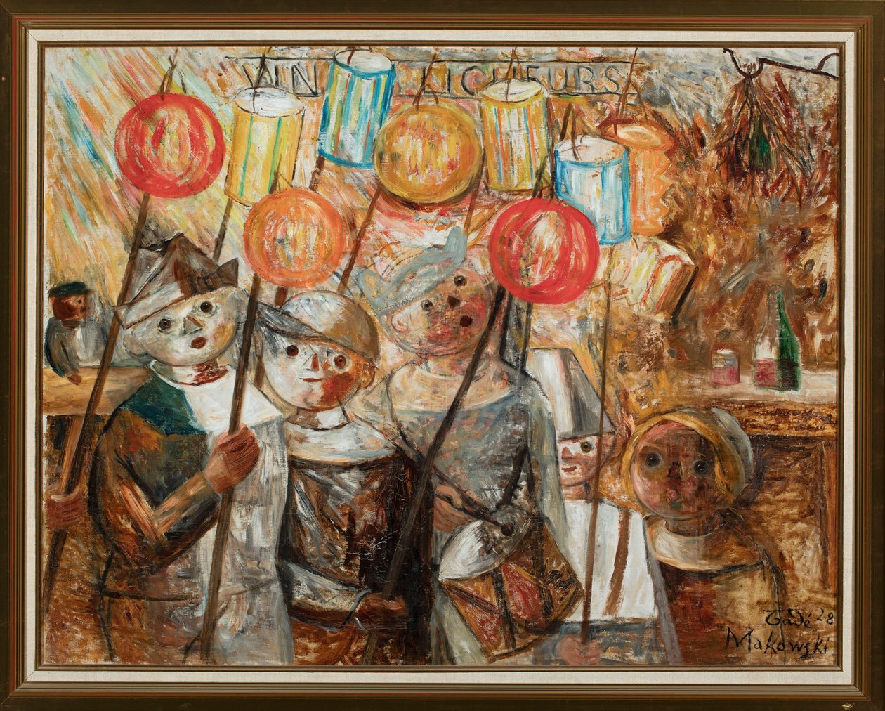 Crianças com tochas de Tadeusz Makowski