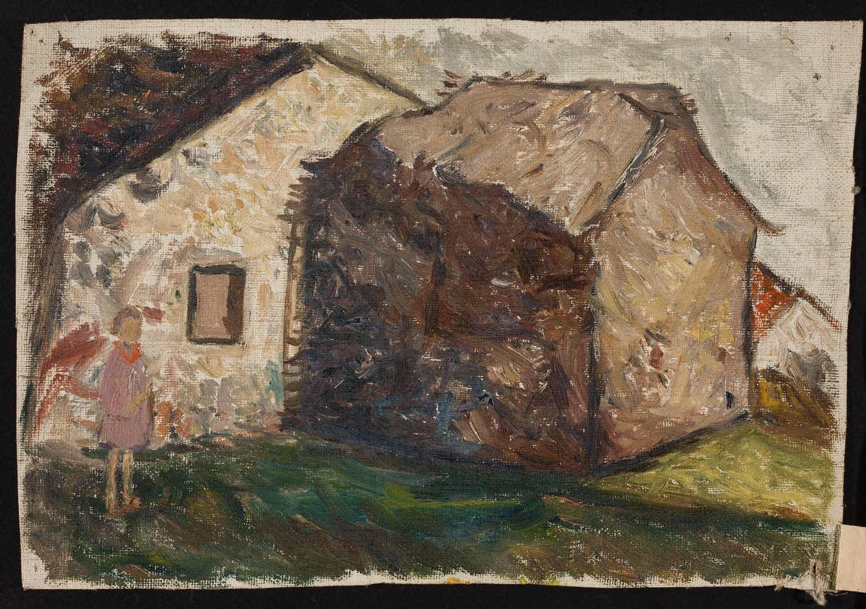 Menina em frente da casa de Tadeusz Makowski