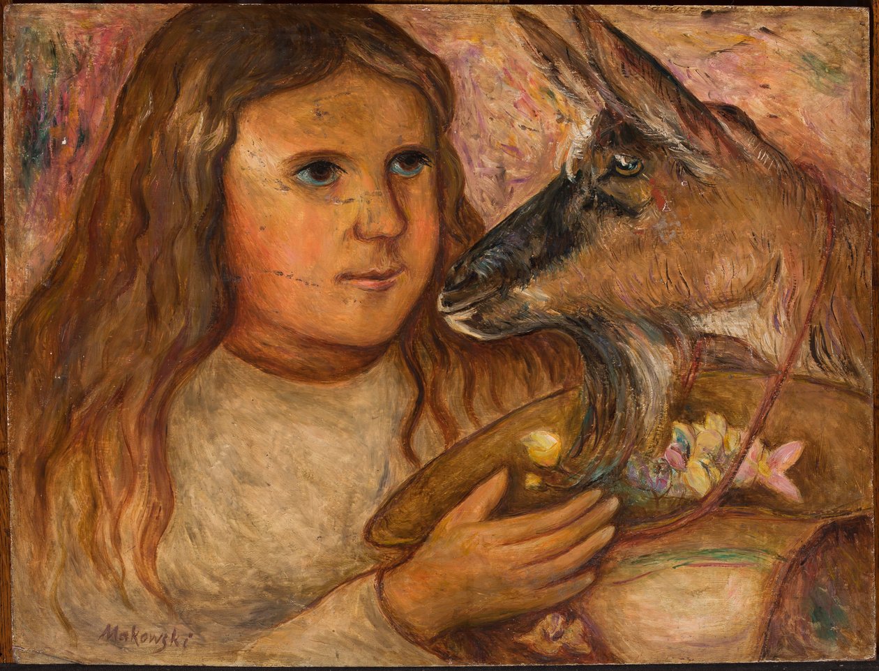 A menina com a cabra de Tadeusz Makowski
