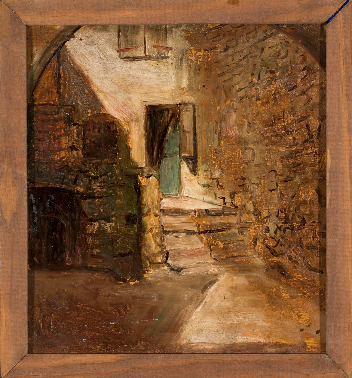 Fragmento de uma casa antiga de Tadeusz Makowski