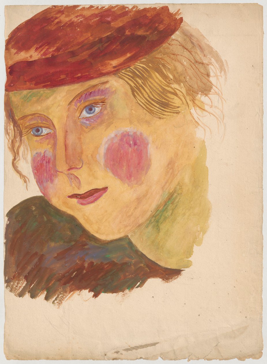 Cabeça de menina com chapéu de Tadeusz Makowski