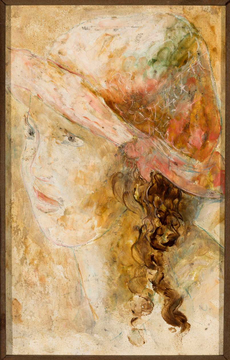 Cabeça de menina com caracóis de Tadeusz Makowski