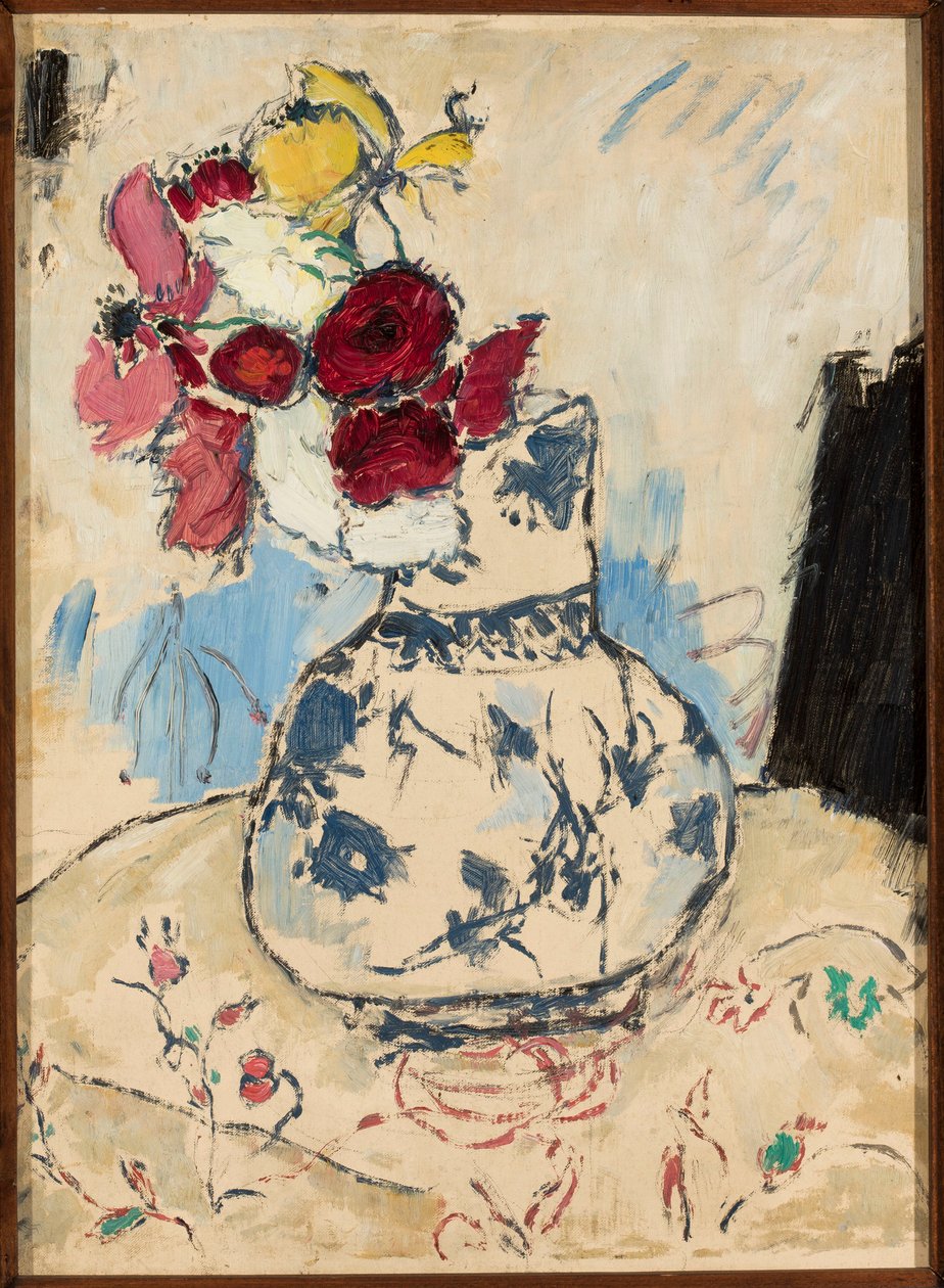 Flores numa jarra de Tadeusz Makowski