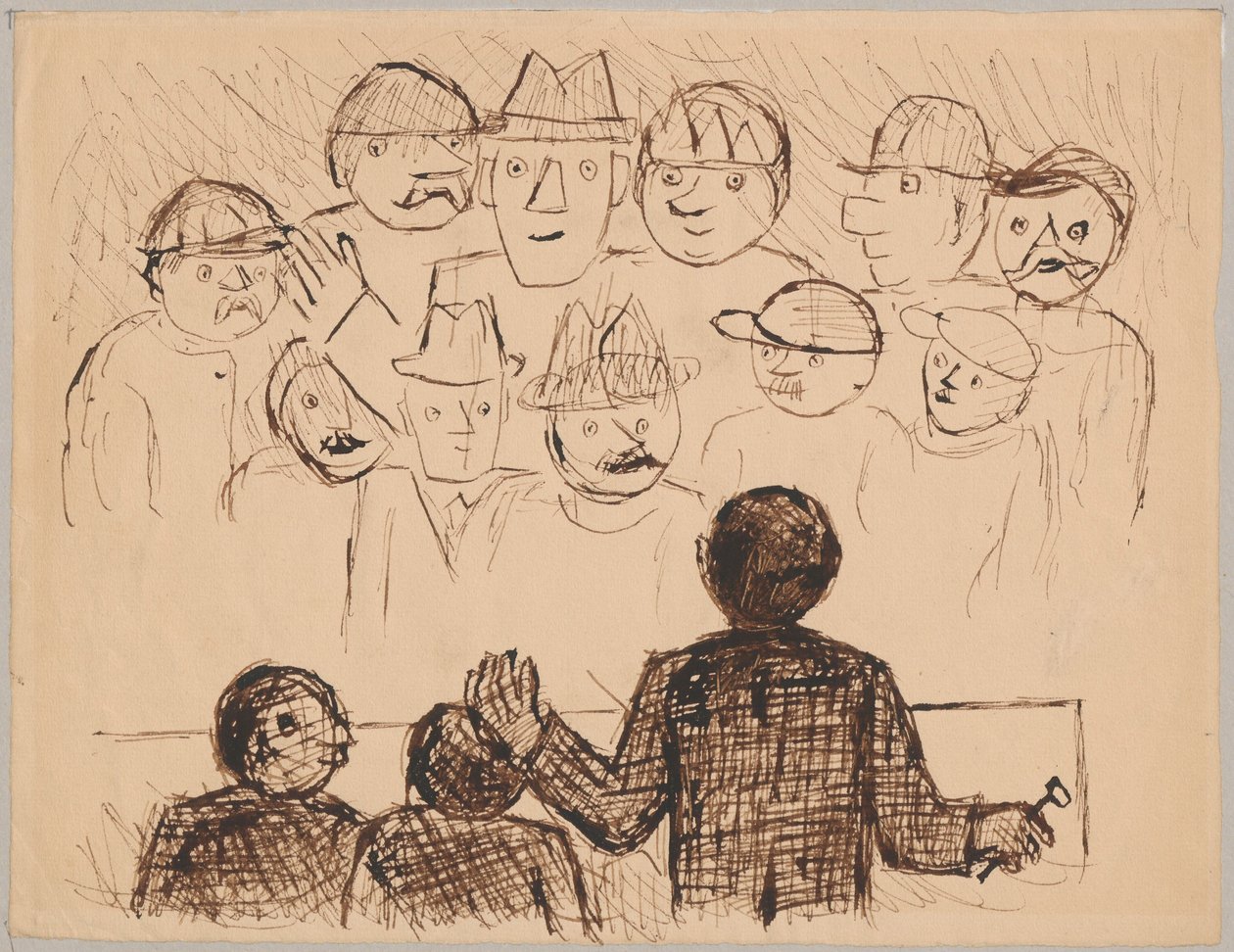 Leilão, da série «Leilão no Hôtel Drouot» de Tadeusz Makowski