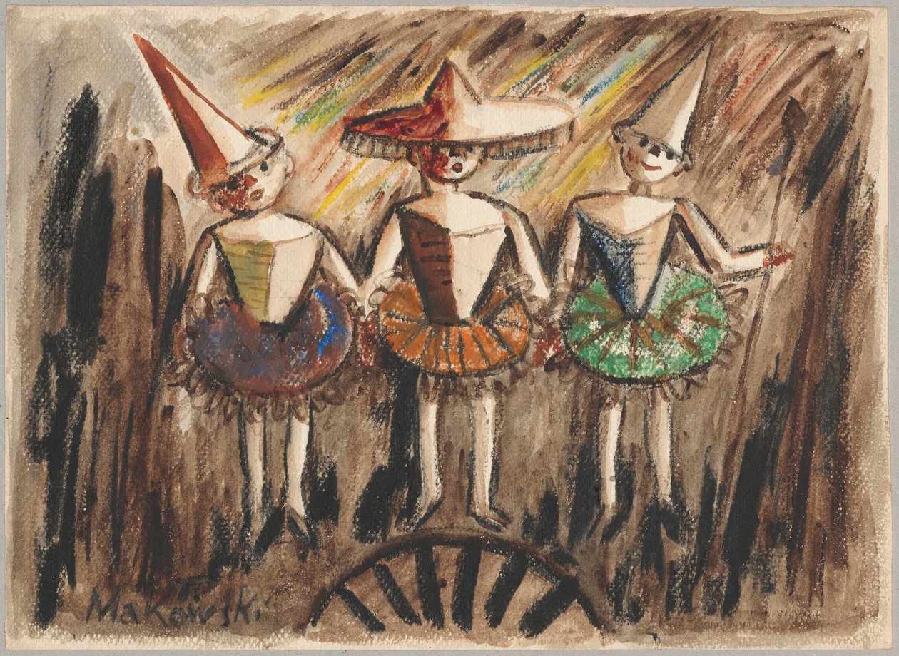 Pequenas bailarinas de Tadeusz Makowski