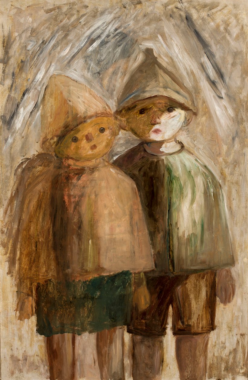 Pequenos alunos de Tadeusz Makowski