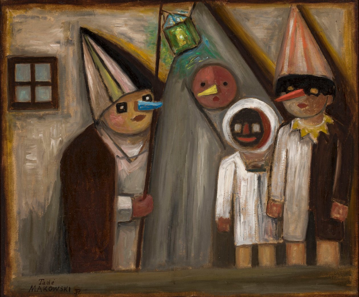 Mascarada no escuro de Tadeusz Makowski
