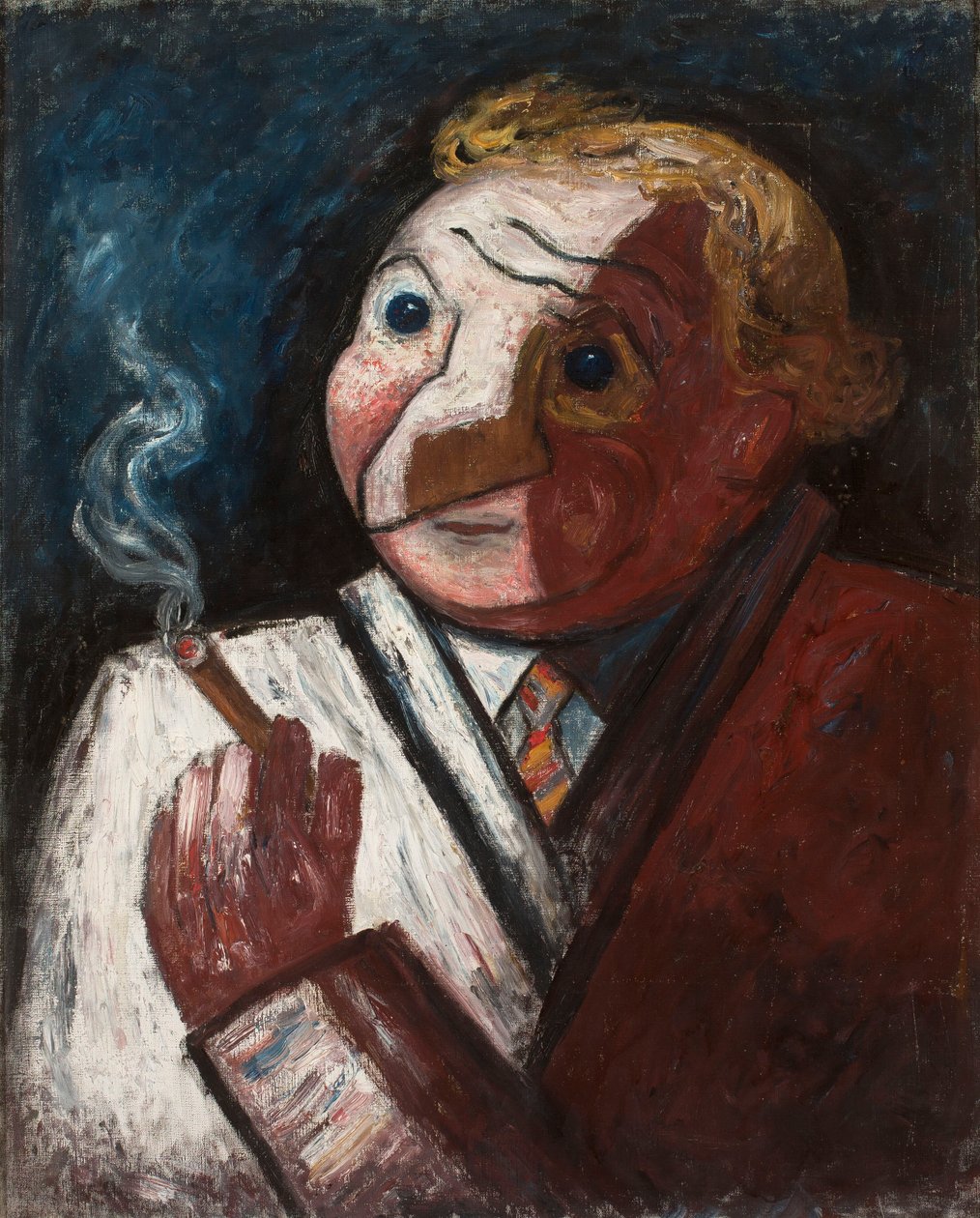 Homem com charuto (Stéphane Manier) de Tadeusz Makowski