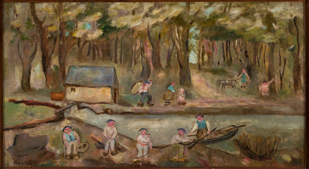 Moinho junto ao rio de Tadeusz Makowski