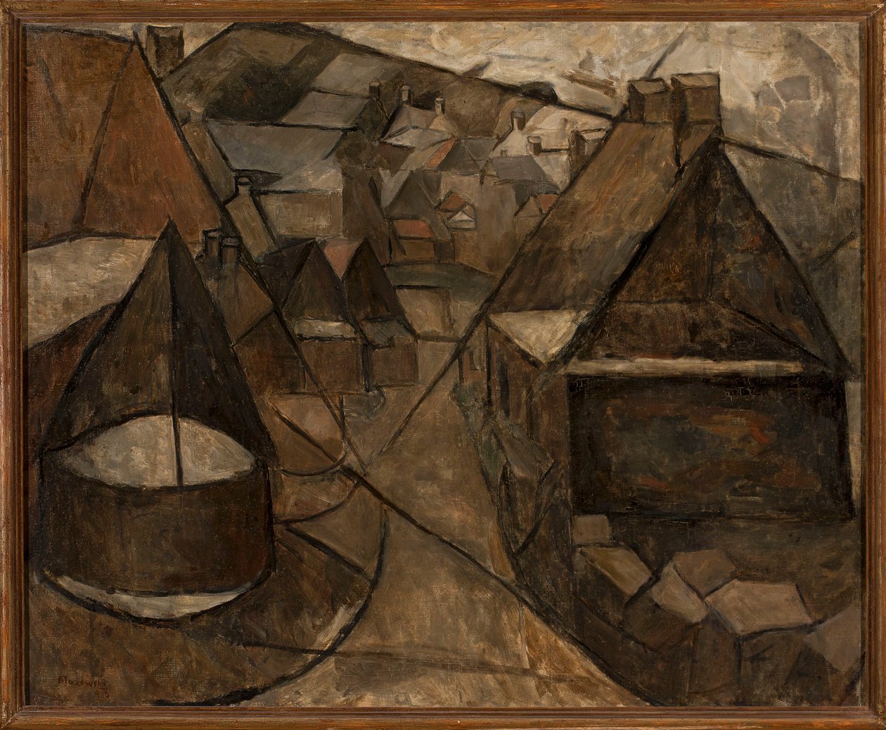 Paisagem bretã com um poço de Tadeusz Makowski