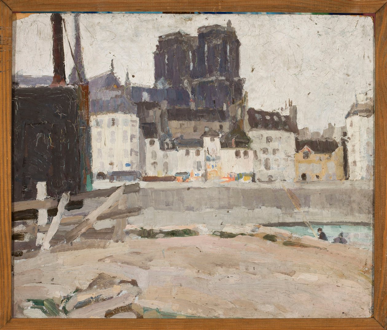Paisagem com a catedral de Notre-Dame de Tadeusz Makowski