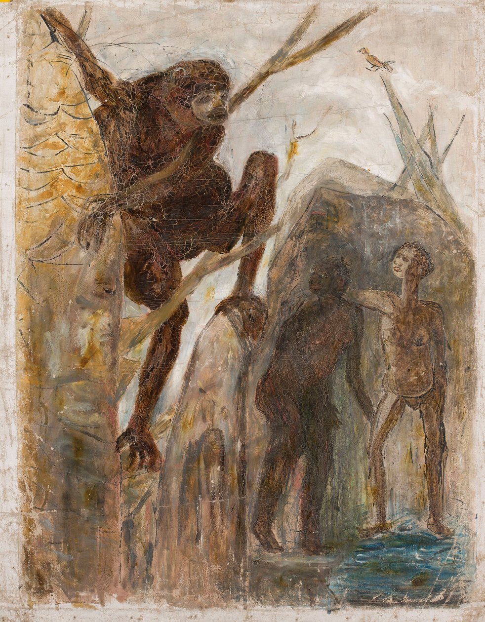 Paisagem com um macaco de Tadeusz Makowski