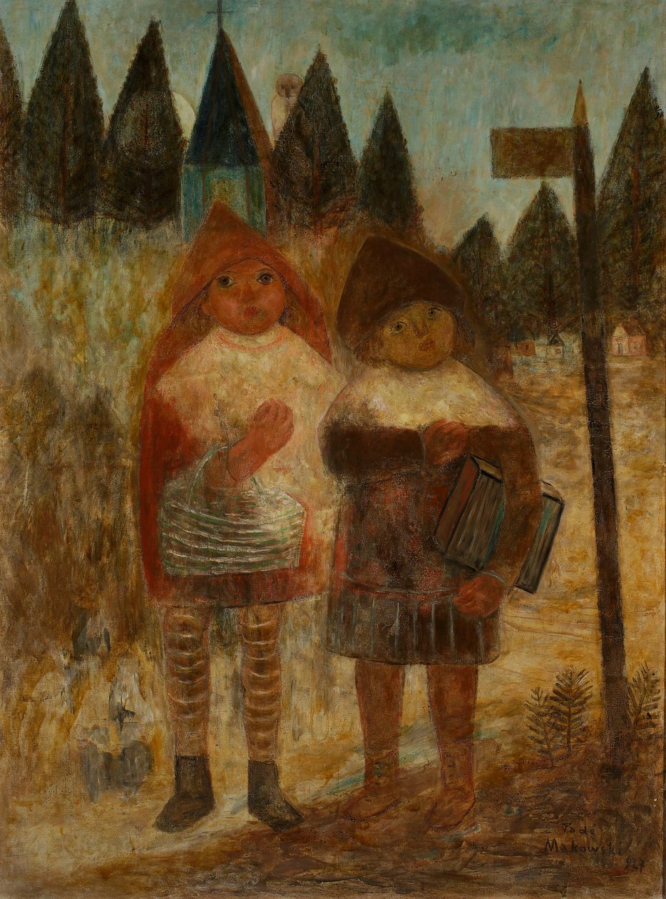 Regresso da escola de Tadeusz Makowski