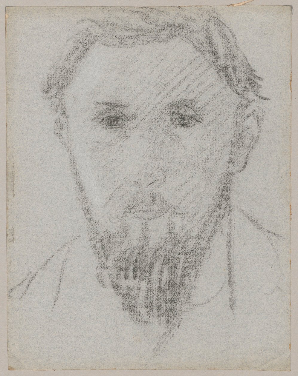 Estudo de retrato de um jovem com barba de Tadeusz Makowski