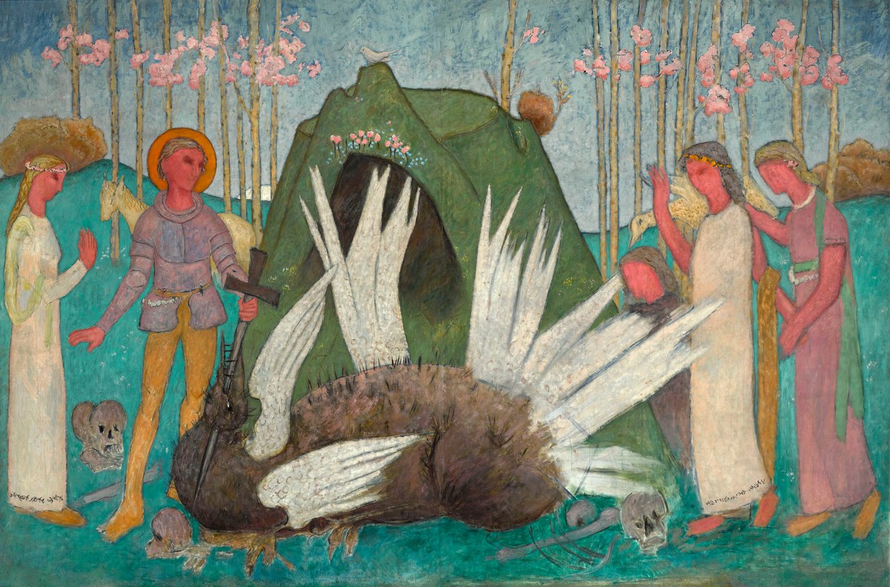 São Jorge trespassando o dragão de Tadeusz Makowski