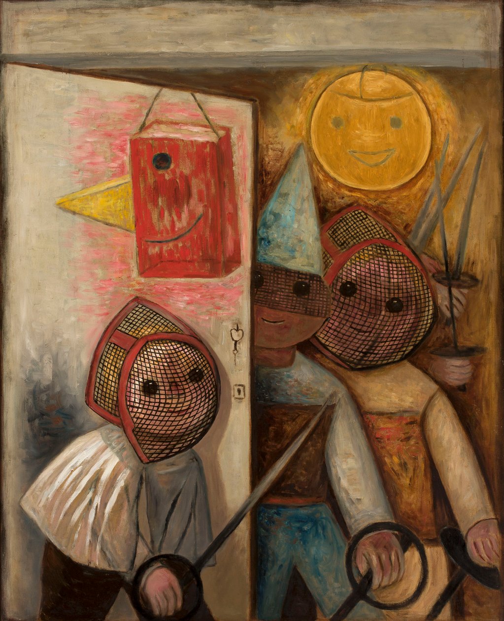 Esgrimistas de Tadeusz Makowski