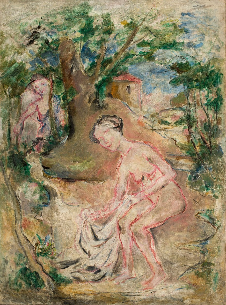 No banho de Tadeusz Makowski