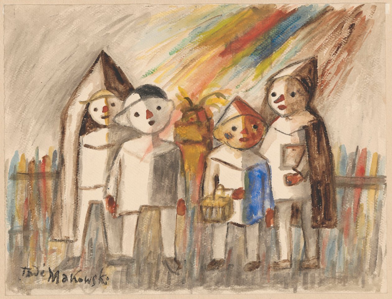 Nos raios do sol de Tadeusz Makowski