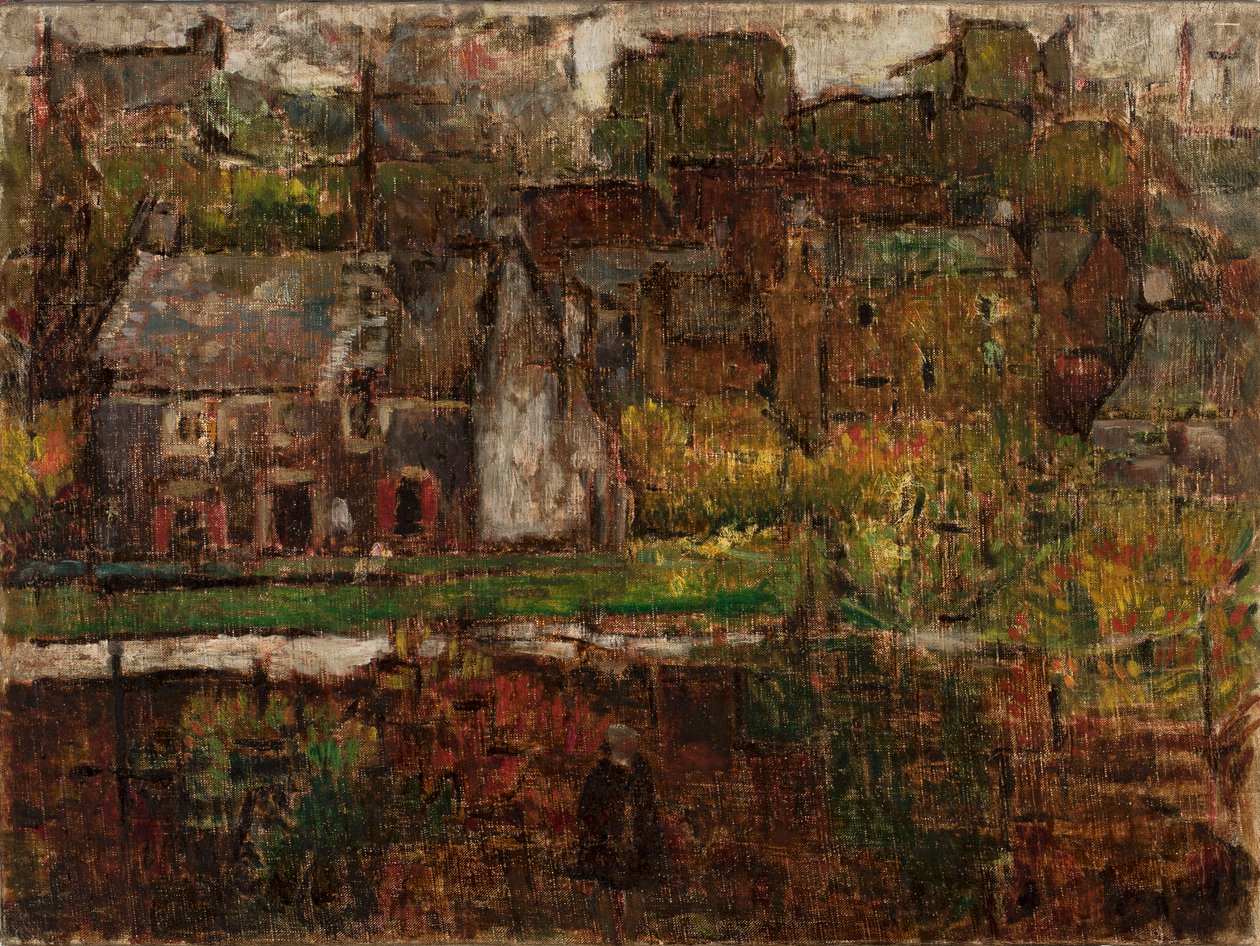 Vista da cidade à beira-mar de Tadeusz Makowski