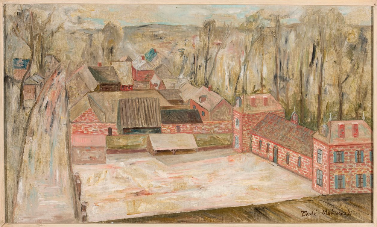 Vista de uma pequena cidade de Tadeusz Makowski