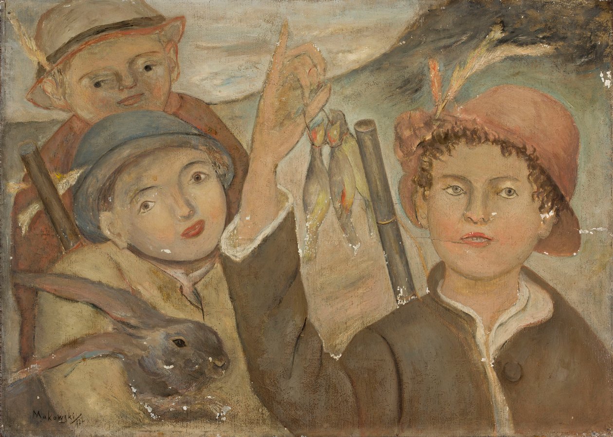 Brincadeira de caça de Tadeusz Makowski