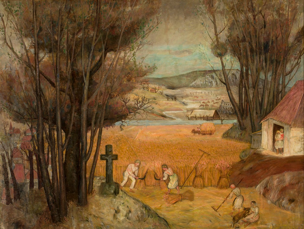 Colheita no campo de Tadeusz Makowski