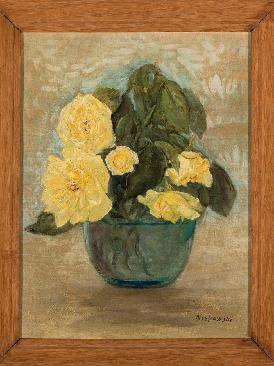 Rosas amarelas de Tadeusz Makowski