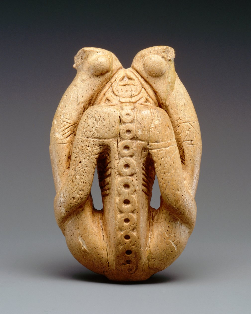 Cohoba Inalador (osso do peixe-boi) de Taino Culture