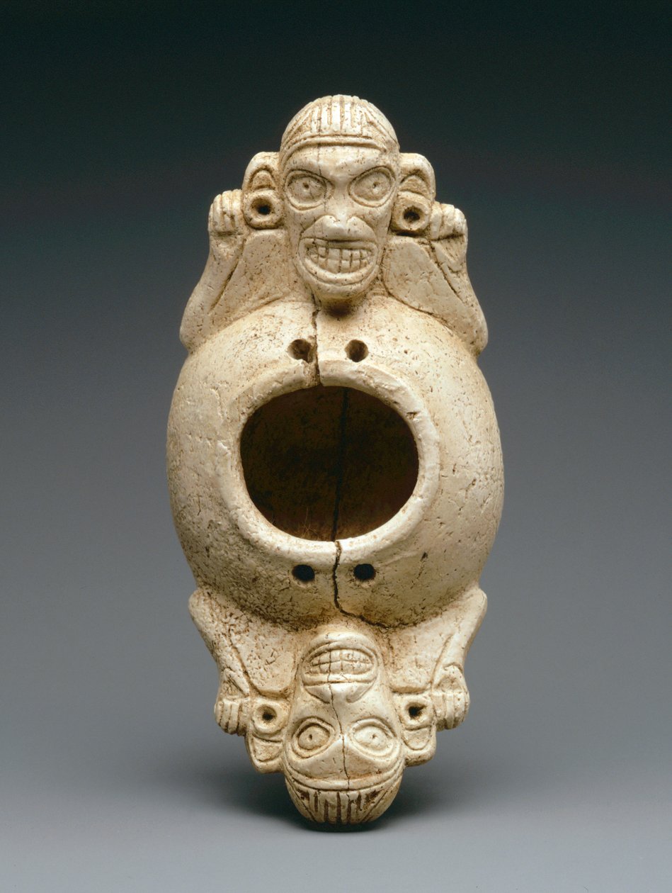 Embarcação de Efígie (osso do peixe-boi) de Taino Culture