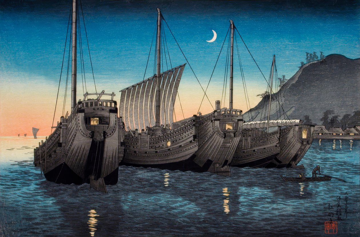 Lixo na Baía de Inatori, Izu de Takahashi Hiroaki