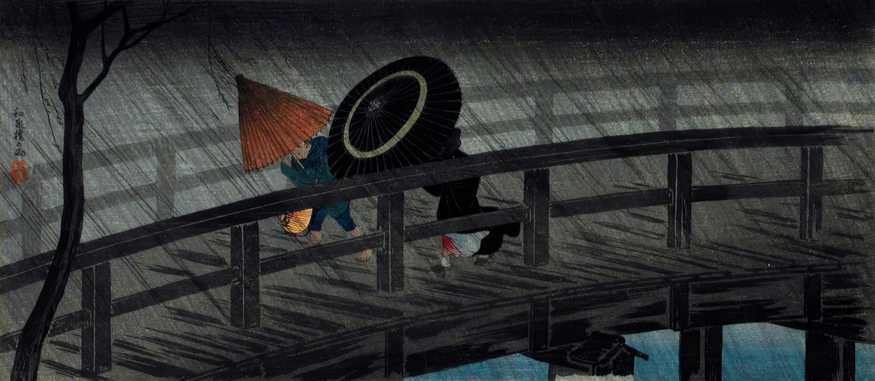 Chuva na Ponte Izumi de Takahashi Hiroaki