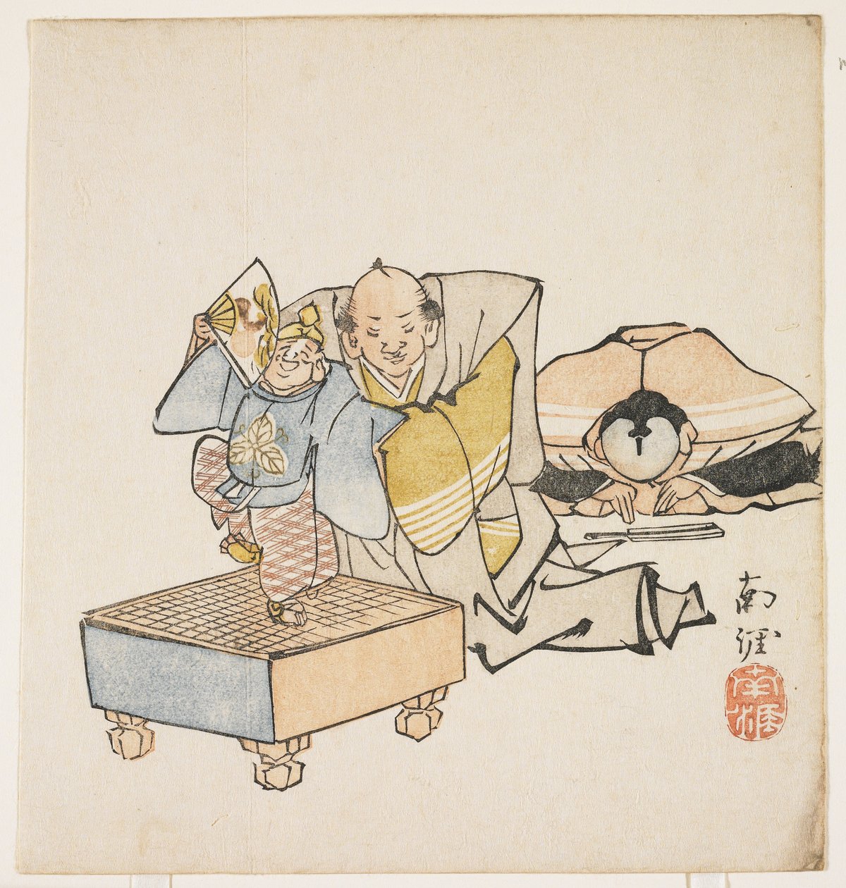 Titereiros, c.1840 (impressão em xilogravura a cores) de Tanaka Nangai